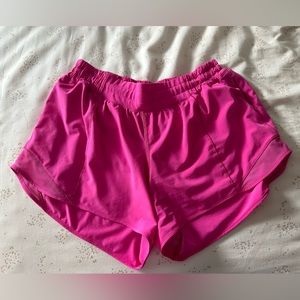 lululemon hotty hot shorts! They are the 4 inch length size 10 in Good condition